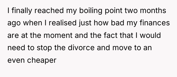 I finally reached my boiling point two months ago when...
