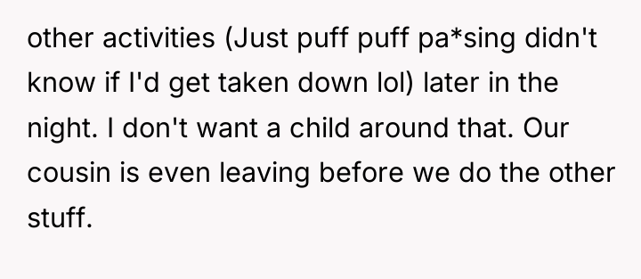 other activities (Just puff puff pa*sing didn't know if I'd...