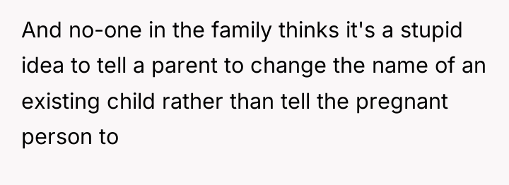 And no-one in the family thinks it's a stupid idea...