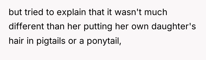but tried to explain that it wasn't much different than...