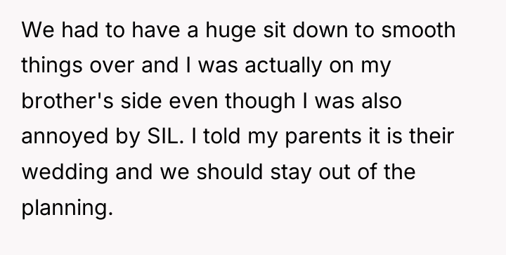 We had to have a huge sit down to smooth...