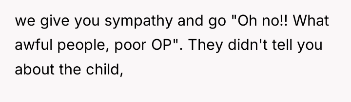 we give you sympathy and go "Oh no!! What awful...