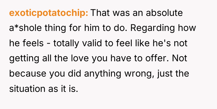 exoticpotatochip That was an absolute a*shole thing for him to...