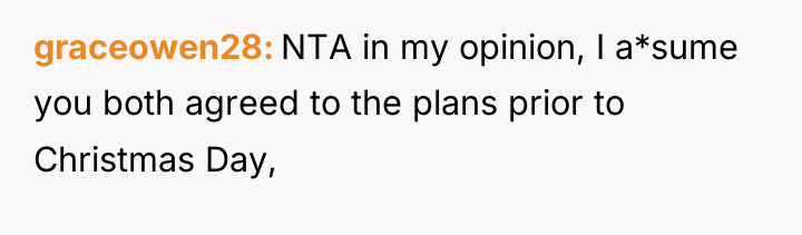 graceowen28 NTA in my opinion, I a*sume you both agreed...