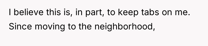 I believe this is, in part, to keep tabs on...