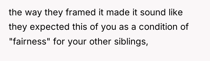 the way they framed it made it sound like they...