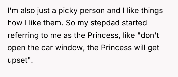 I'm also just a picky person and I like things...