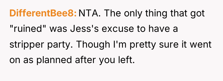 DifferentBee8 NTA. The only thing that got "ruined" was Jess's...