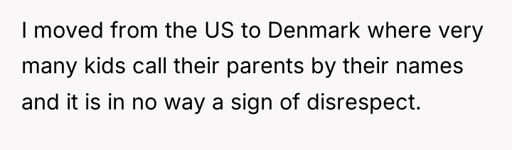 I moved from the US to Denmark where very many...