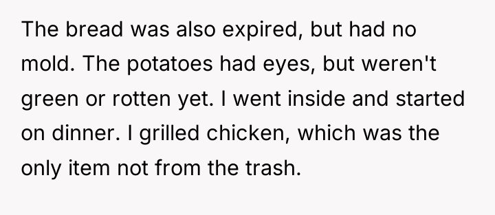 The bread was also expired, but had no mold. The...