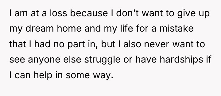 I am at a loss because I don't want to...
