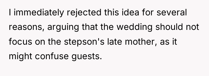 I immediately rejected this idea for several reasons, arguing that...