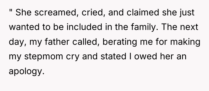 " She screamed, cried, and claimed she just wanted to...
