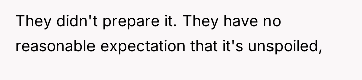 They didn't prepare it. They have no reasonable expectation that...