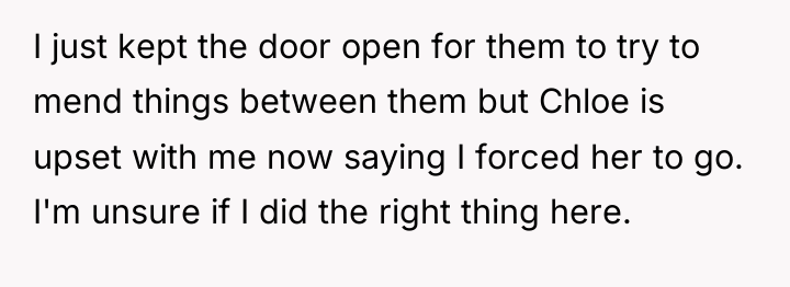 I just kept the door open for them to try...