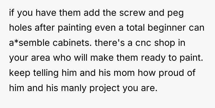 if you have them add the screw and peg holes...