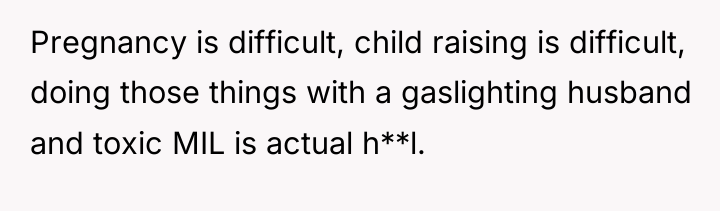 Pregnancy is difficult, child raising is difficult, doing those things...