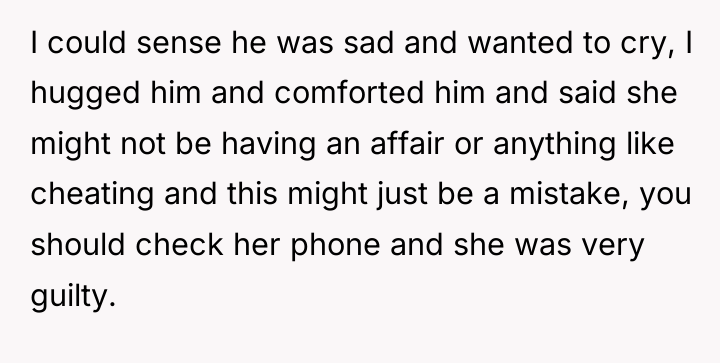 I could sense he was sad and wanted to cry,...