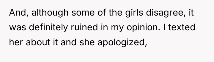 And, although some of the girls disagree, it was definitely...