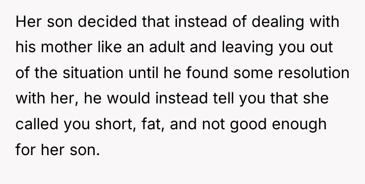 Her son decided that instead of dealing with his mother...