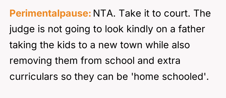 Perimentalpause NTA. Take it to court. The judge is not...