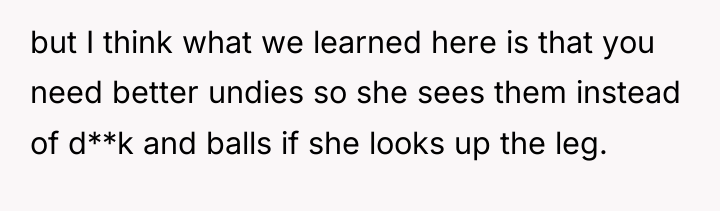 but I think what we learned here is that you...
