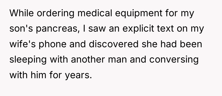 While ordering medical equipment for my son's pancreas, I saw...