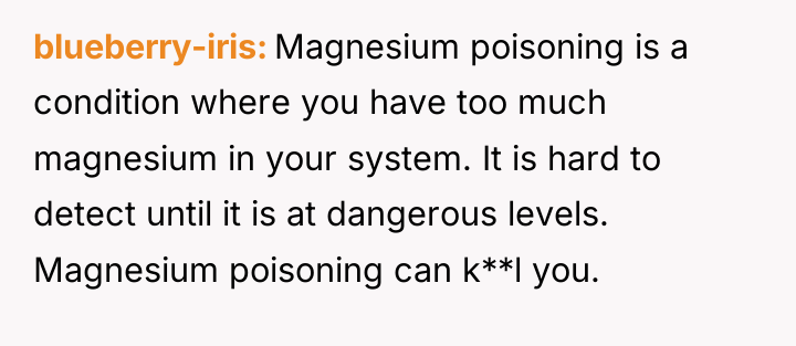 blueberry-iris Magnesium poisoning is a condition where you have too...