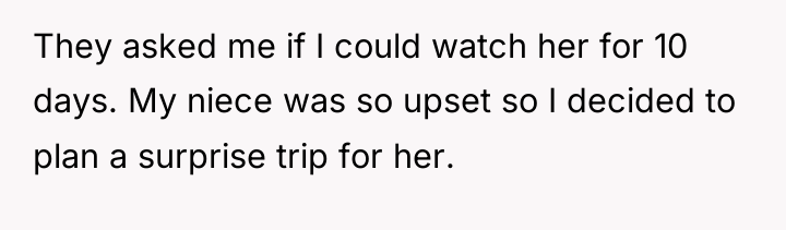 They asked me if I could watch her for 10...