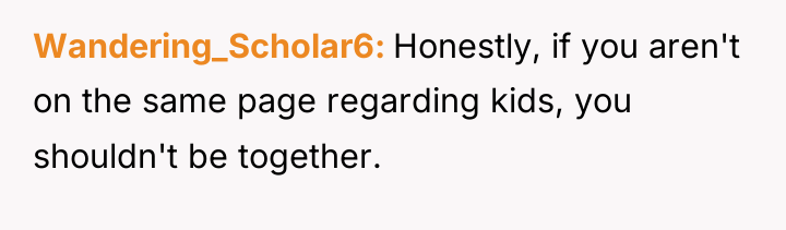 Wandering_Scholar6 Honestly, if you aren't on the same page regarding...