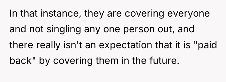 In that instance, they are covering everyone and not singling...