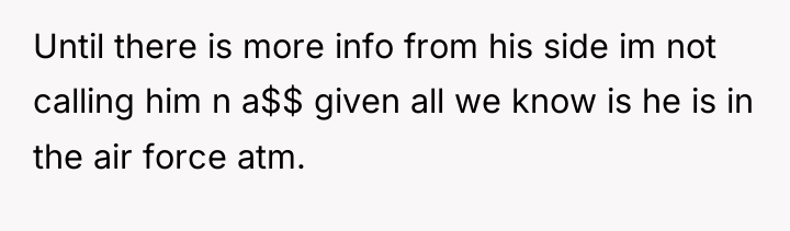Until there is more info from his side im not...