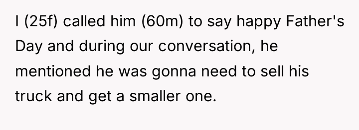 I (25f) called him (60m) to say happy Father's Day...