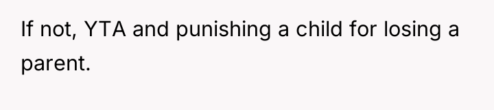 If not, YTA and punishing a child for losing a...