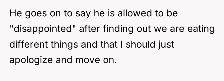 He goes on to say he is allowed to be...