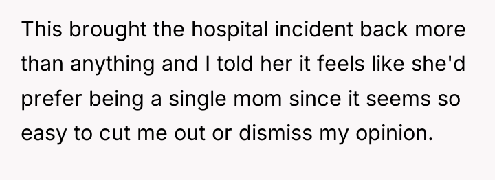 This brought the hospital incident back more than anything and...