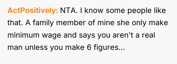 ActPositively NTA. I know some people like that. A family...