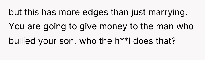but this has more edges than just marrying. You are...