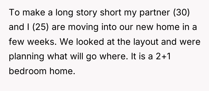 To make a long story short my partner (30) and...