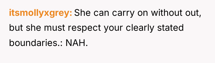 itsmollyxgrey She can carry on without out, but she must...