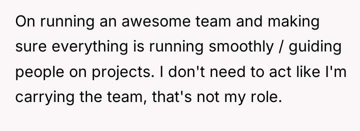 On running an awesome team and making sure everything is...