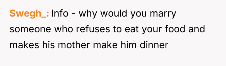 Swegh_ Info - why would you marry someone who refuses...