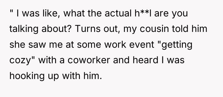 " I was like, what the actual h**l are you...