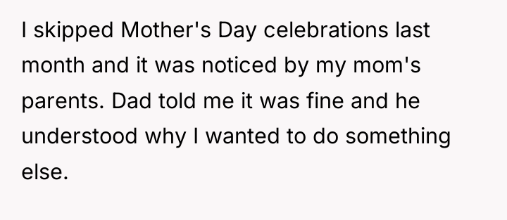 I skipped Mother's Day celebrations last month and it was...