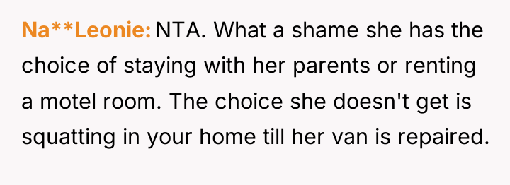 Na**Leonie NTA. What a shame she has the choice of...