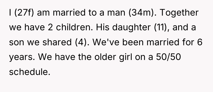 I (27f) am married to a man (34m). Together we...