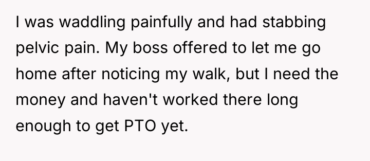 I was waddling painfully and had stabbing pelvic pain. My...