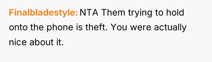Finalbladestyle NTA Them trying to hold onto the phone is...