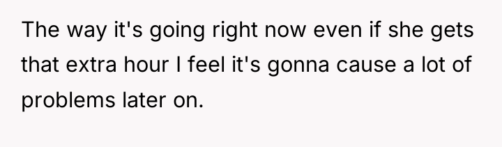 The way it's going right now even if she gets...