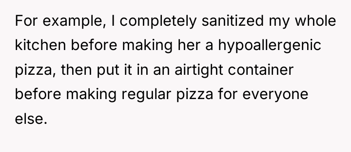 For example, I completely sanitized my whole kitchen before making...